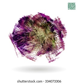 Brush stroke and texture. Vector design.