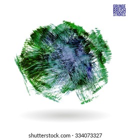 Brush stroke and texture. Vector design.