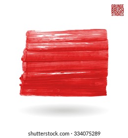 Brush stroke and texture. Vector design.