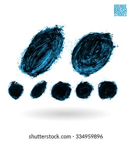 Brush stroke and texture. Vector design.