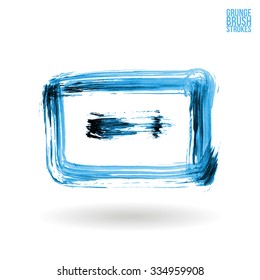 Brush stroke and texture. Vector design.