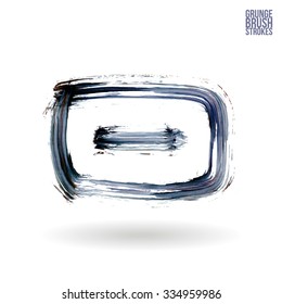 Brush stroke and texture. Vector design.