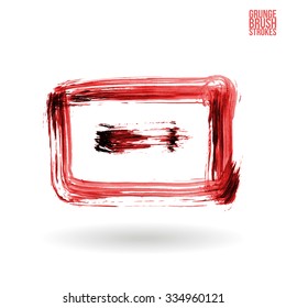 Brush stroke and texture. Vector design.