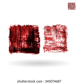 Brush stroke and texture. Vector design.