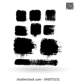 Brush stroke and texture. Vector design.