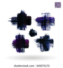 Brush stroke and texture. Vector design.