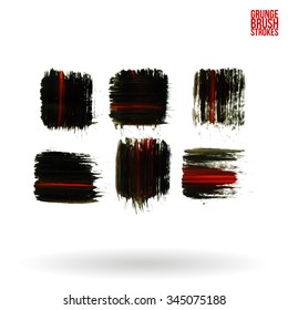 Brush stroke and texture. Vector design.