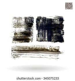 Brush stroke and texture. Vector design.