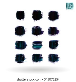 Brush stroke and texture. Vector design.