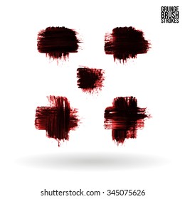 Brush stroke and texture. Vector design.