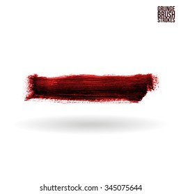 Brush stroke and texture. Vector design.