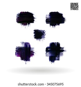 Brush stroke and texture. Vector design.