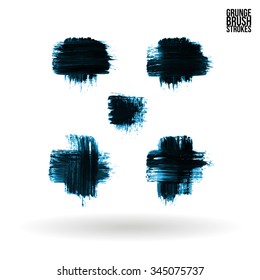 Brush stroke and texture. Vector design.