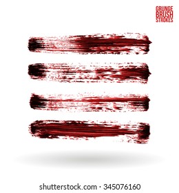 Brush stroke and texture. Vector design.