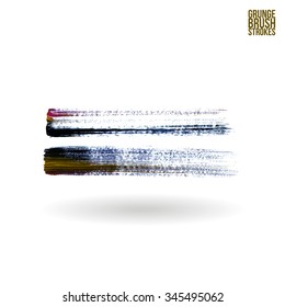 Brush stroke and texture. Vector design