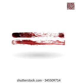 Brush stroke and texture. Vector design.