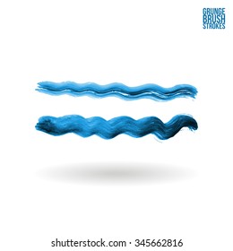 Brush stroke and texture. Vector design.