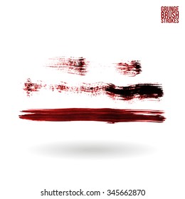 Brush stroke and texture. Vector design.