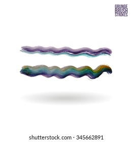 Brush stroke and texture. Vector design.
