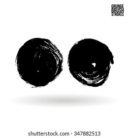 Brush stroke and texture. Vector design.