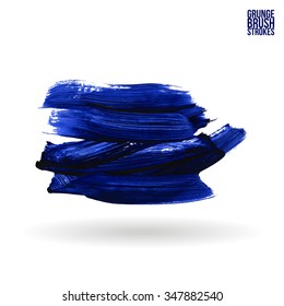 Brush stroke and texture. Vector design.
