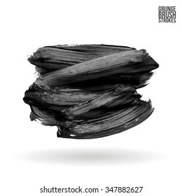 Brush stroke and texture. Vector design.
