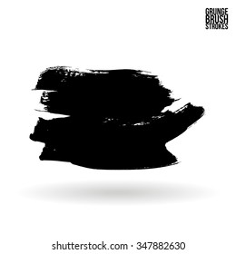 Brush stroke and texture. Vector design.