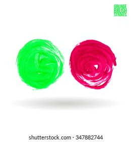 Brush stroke and texture. Vector design.