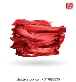 Brush stroke and texture. Vector design.