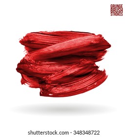 Brush stroke and texture. Vector design.