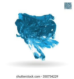 Brush stroke and texture. Vector design.