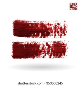 Brush stroke and texture. Vector design.