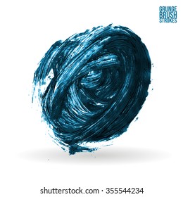 Brush stroke and texture. Vector design.