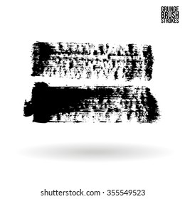 Brush stroke and texture. Vector design.