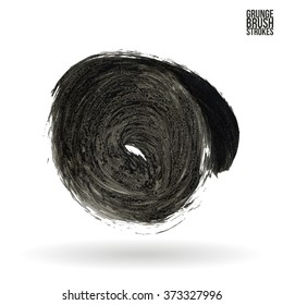Brush stroke and texture. Vector design.