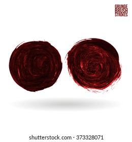 Brush stroke and texture. Vector design.