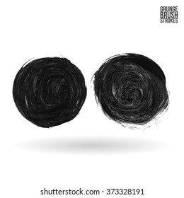 Brush stroke and texture. Vector design.
