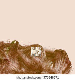 Brush stroke and texture. Vector design.