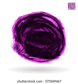 Brush stroke and texture. Vector design.
