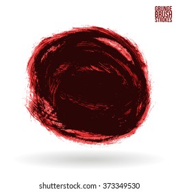 Brush stroke and texture. Vector design.