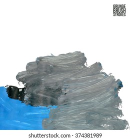 Brush stroke and texture. Vector design.