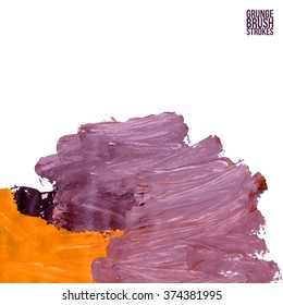 Brush stroke and texture. Vector design.