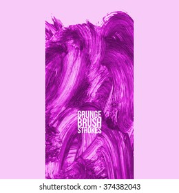 Brush stroke and texture. Vector design.