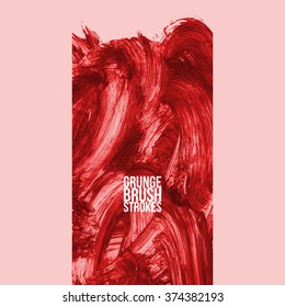 Brush stroke and texture. Vector design.