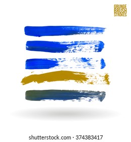 Brush stroke and texture. Vector design.