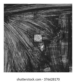 Brush stroke and texture. Vector design.