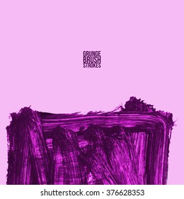 Brush stroke and texture. Vector design.