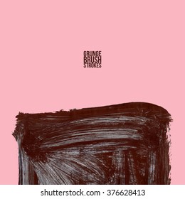 Brush stroke and texture. Vector design.