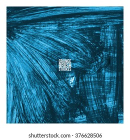 Brush stroke and texture. Vector design.