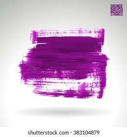 Brush stroke and texture. Vector design.